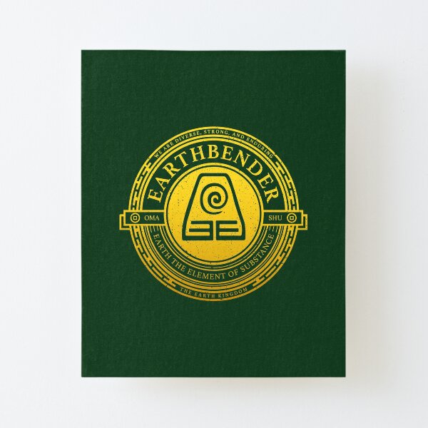 ATLA Earthbender Symbol: Avatar-Inspired Design Canvas Mounted Print