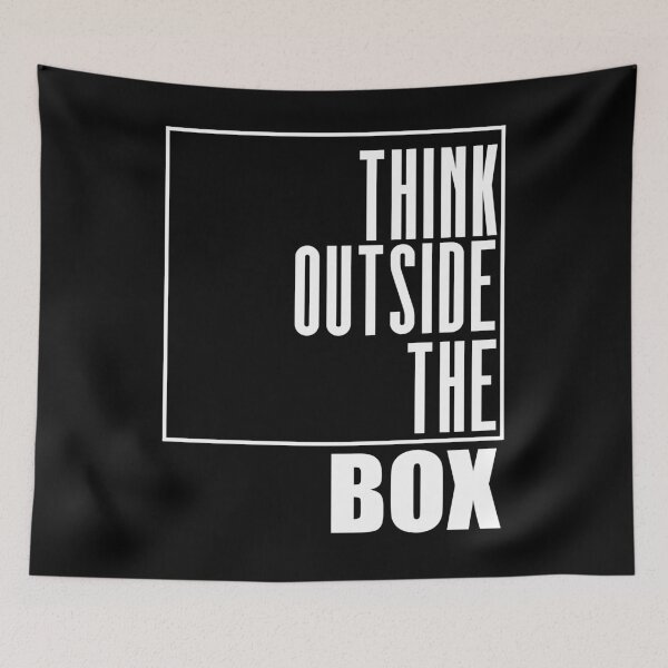Item preview, Think Outside The Box  - Motivational Quote Shirt  designed and sold by caiquefelino15.