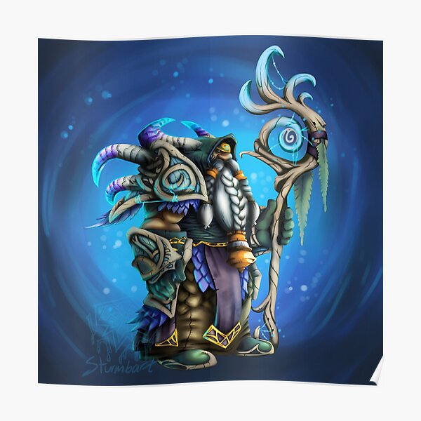 Nightfae dwarf shaman Poster