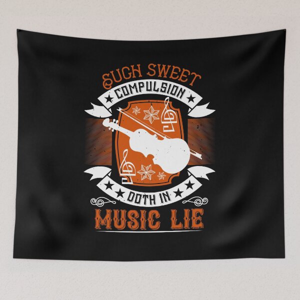 Item preview, Such Sweet Compulsion Doth In Music Lie designed and sold by GoodVibeDesign.