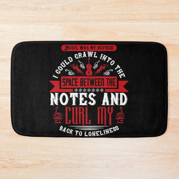 Item preview, Music Was My Refuge. I Could Crawl Into The Space Between The Notes And Curl My Back To Loneliness designed and sold by GoodVibeDesign.