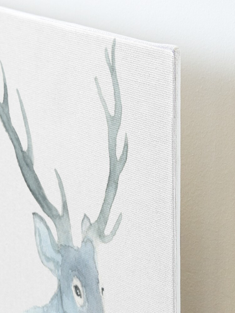 Alternate view of Watercolor Landscape Deer Mounted Print