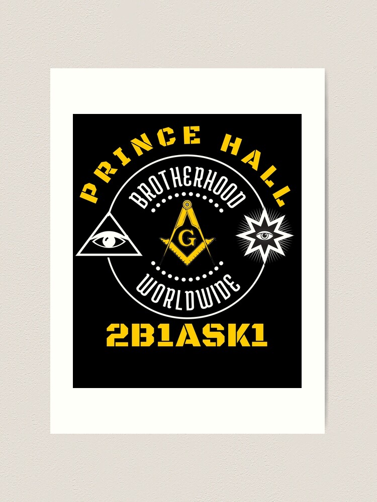 Freemason Logo Masonic Lodge 2B1Ask1 Prince Hall Illuminati