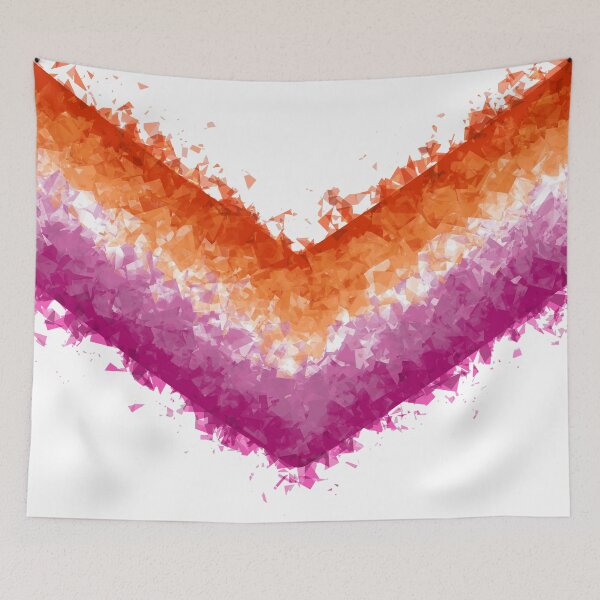 Item preview, chevron - lesbian - glitch designed and sold by Tallulah-Malibu.