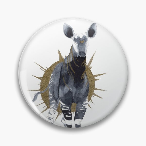 Artikelvorschau, Aquarell Okapi entworfen und verkauft von Threeleaves.