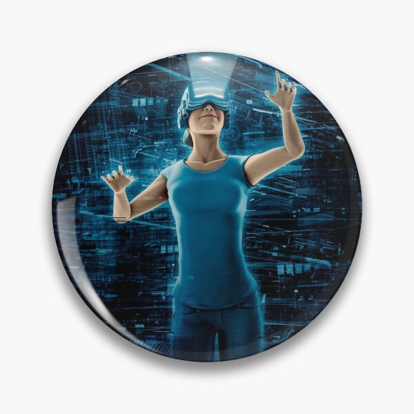 Item preview, Virtual Reality User Woman designed and sold by GrandeDuc.