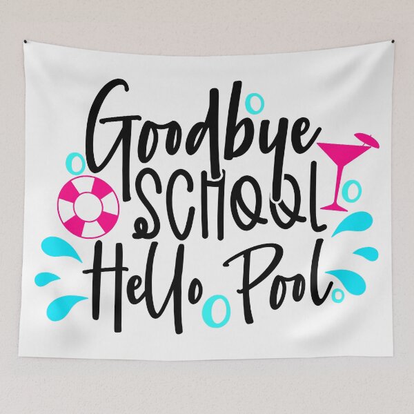 Item preview, Goodbye school hello pool designed and sold by purpleblobart.