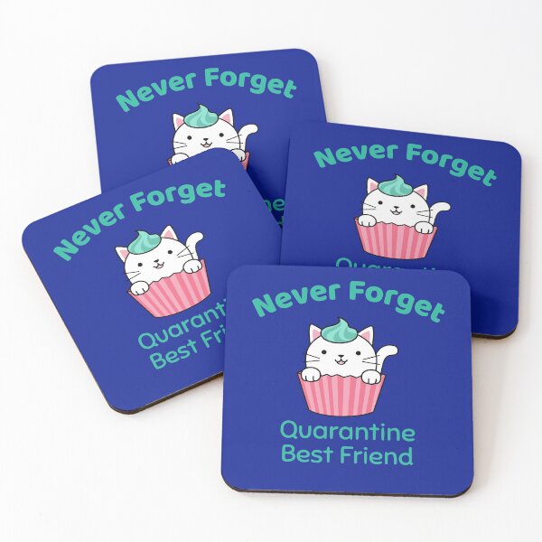 Item preview, Never Forget - Quarantine Best Friend - Cat and Cupcake designed and sold by Designamics.