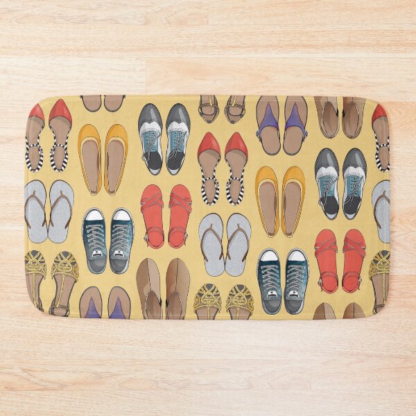 Item preview, Hard choice // shoes on yellow background designed and sold by SelmaCardoso.