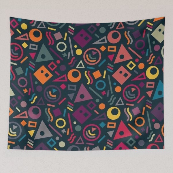Item preview, Abstarct Shapes+Squiggles Pattern designed and sold by fudgecream.