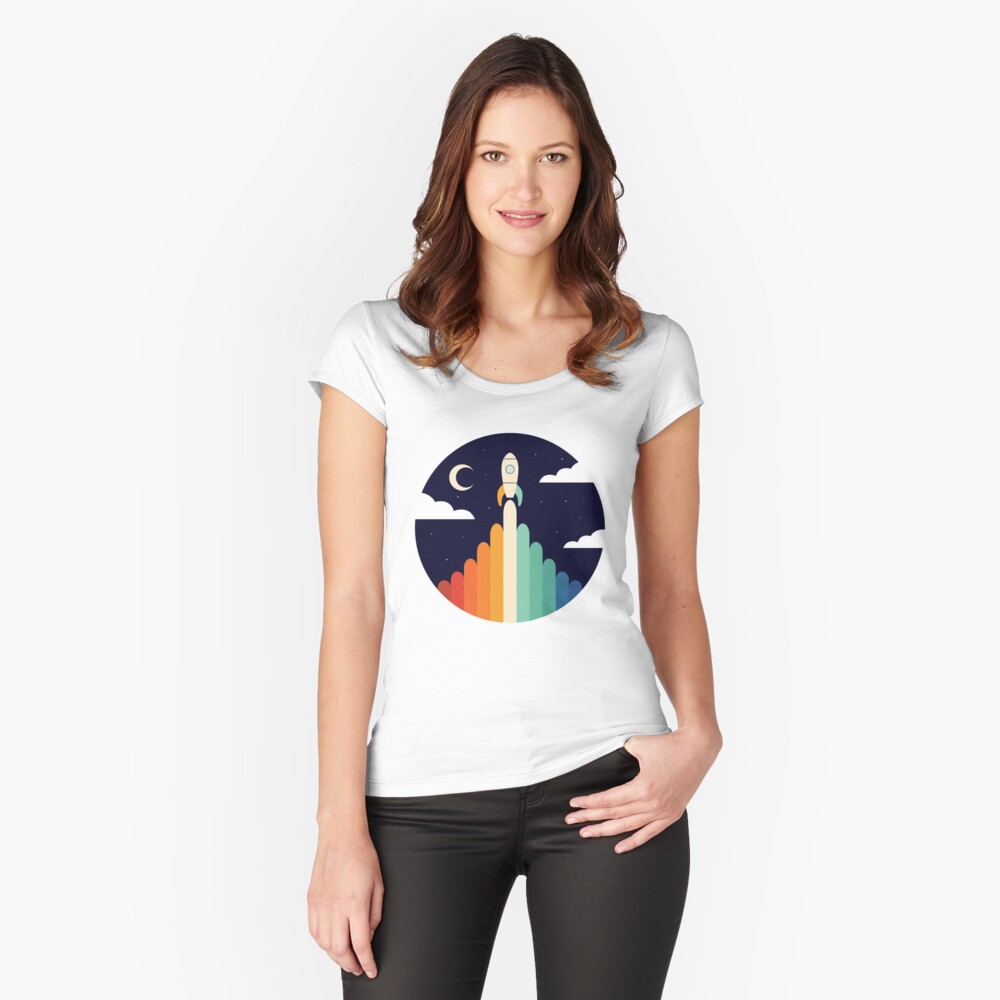 Item preview, Fitted Scoop T-Shirt designed and sold by AndyWestface.