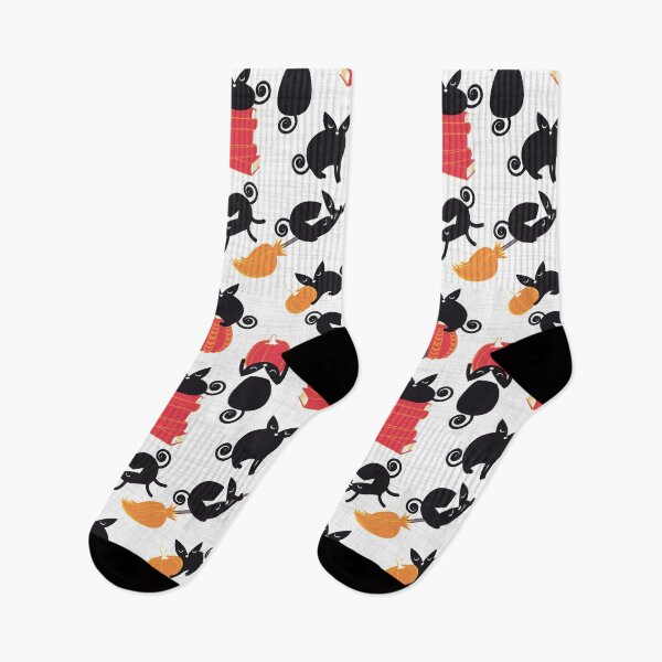 Item preview, Busy Halloween Black Cats // white background designed and sold by SelmaCardoso.