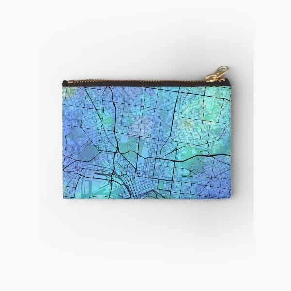 Item preview, Melbourne Australia Street Map Blue designed and sold by IvonDesign.