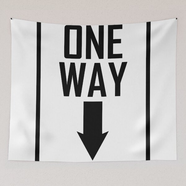Item preview, One way sign designed and sold by randomsorcery.