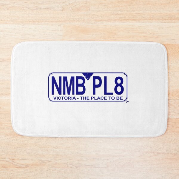 Item preview, NMB.PL8 VIC Number Plate T-Shirt Design Blue with White Background License Plate Victoria designed and sold by JohnnyMyass.