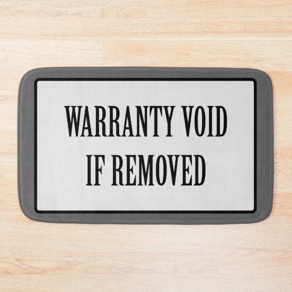 Item preview, Warranty void if removed sticker designed and sold by randomsorcery.