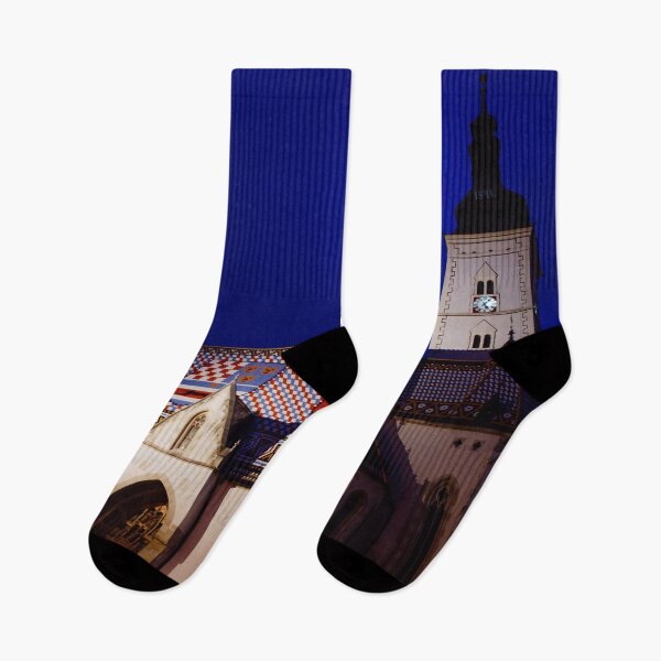 Item preview, St. Mark's Church illuminated at night designed and sold by Carmen Jost.
