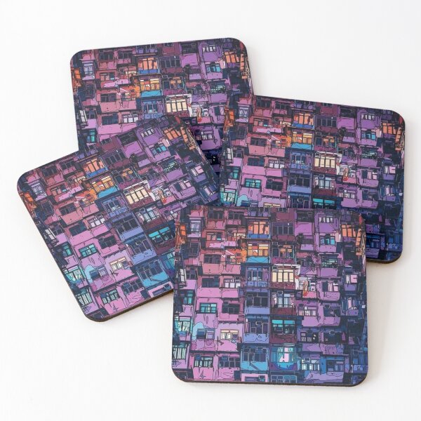 Item preview, Animated Buildings (balconies) Pattern designed and sold by fudgecream.