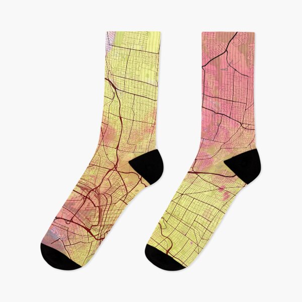 Item preview, Melbourne Australia Street Map Yellow Pink designed and sold by IvonDesign.