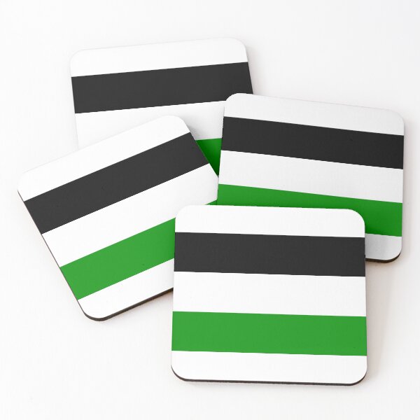 Item preview, Black, White, and Green Stripes designed and sold by FiveRedBats.