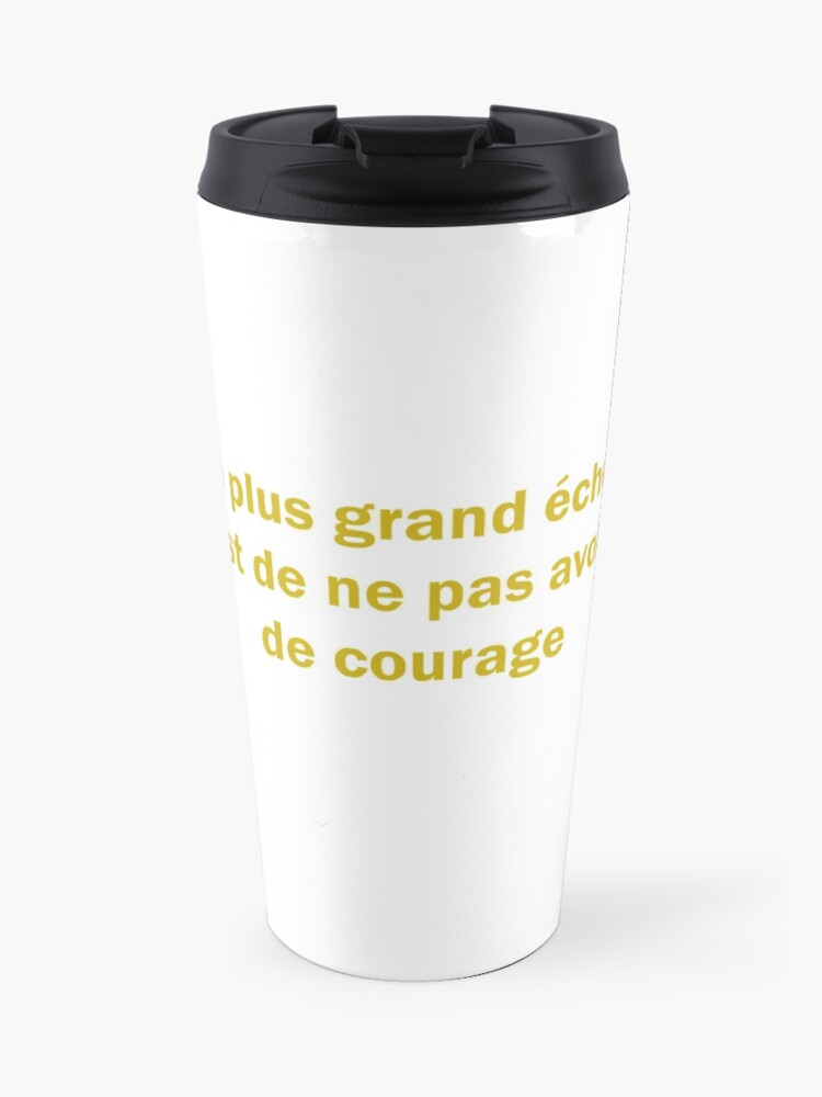 Mug Isotherme Citation Militaire Sur Le Courage Par Objectifarmee Redbubble