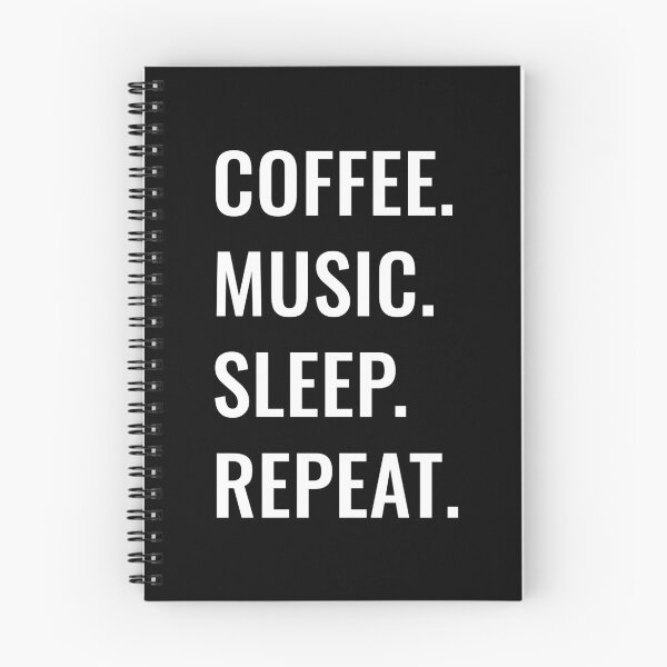 Item preview, Coffee Music Sleep Repeat designed and sold by manishfzr1995.
