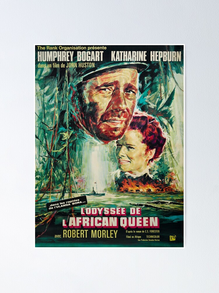 The African Queen 1952 French Grande Movie Poster Print Poster By Tmcg Prints Redbubble