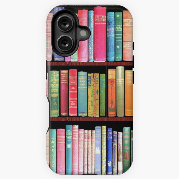 Aperçu de l'œuvre Bookworm Bibliothèque de livres anciens, étagère à livres vintage créée et vendue par MagentaRose.