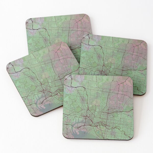 Item preview, Melbourne Australia Street Map Green Planet designed and sold by IvonDesign.