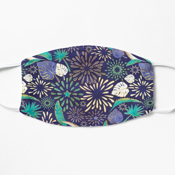 Tropical fireworks Flat Mask