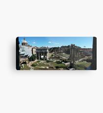 Panoramic View of Rome Forum and the Entire Ancient City Metal Print