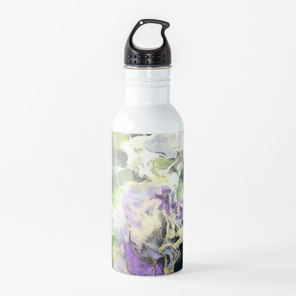 Grün lila Trinkflasche