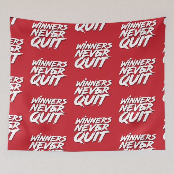 Item preview, "WINNERS NEVER QUIT" Motivational and Inspirational Quote in Grunge Typography Style designed and sold by Arko  Ranger.