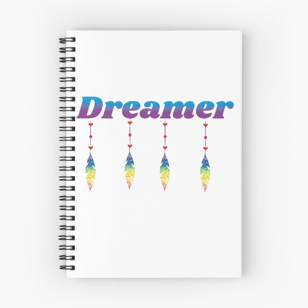 Item preview, Dreamer typography with dream catcher feathers designed and sold by Dannysmind.