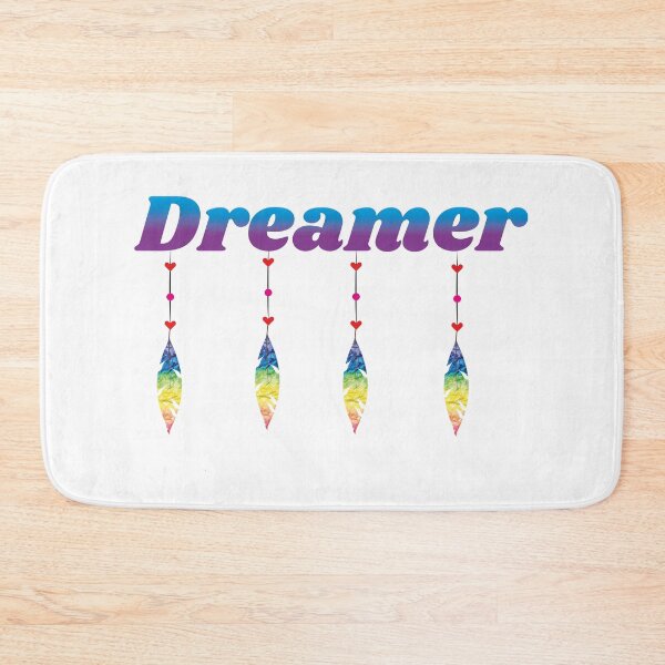 Item preview, Dreamer typography with dream catcher feathers designed and sold by Dannysmind.