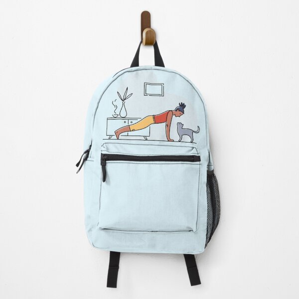 Item preview, YOGA PRACTICE WITH CAT- Plank pose designed and sold by Trio's Stuff.