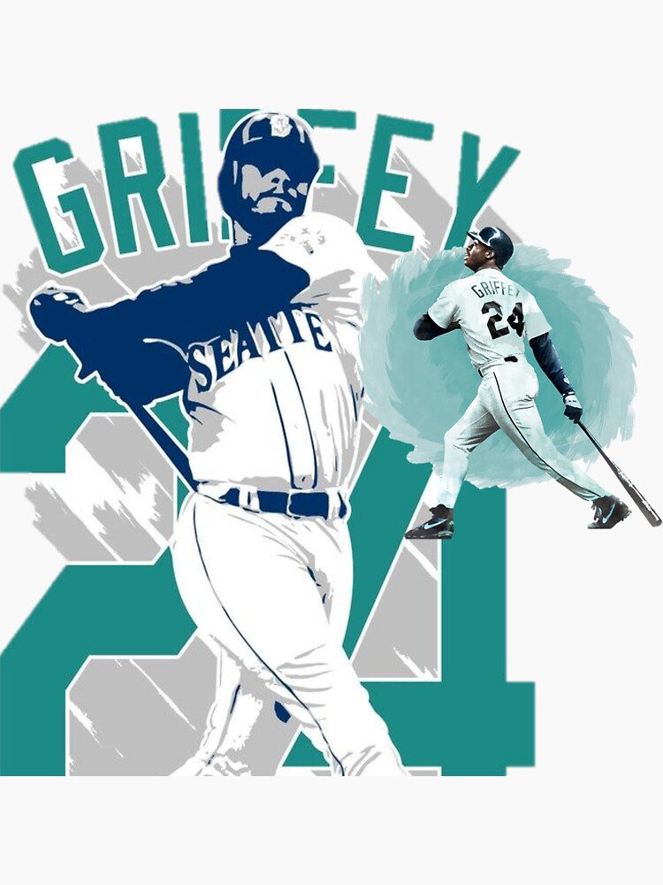 Ken Griffey Jr Seattle Mariners #24 Baseball Jersey White Medium New