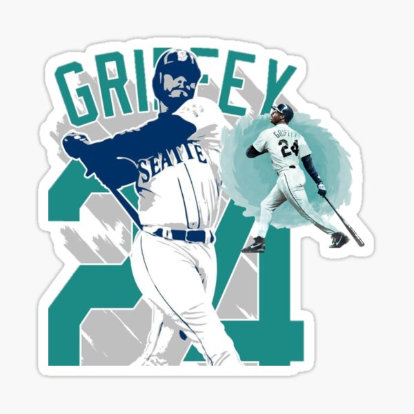 Ken Griffey Jr, Baseball Mens #24 Sticker for Sale by Marzouqi