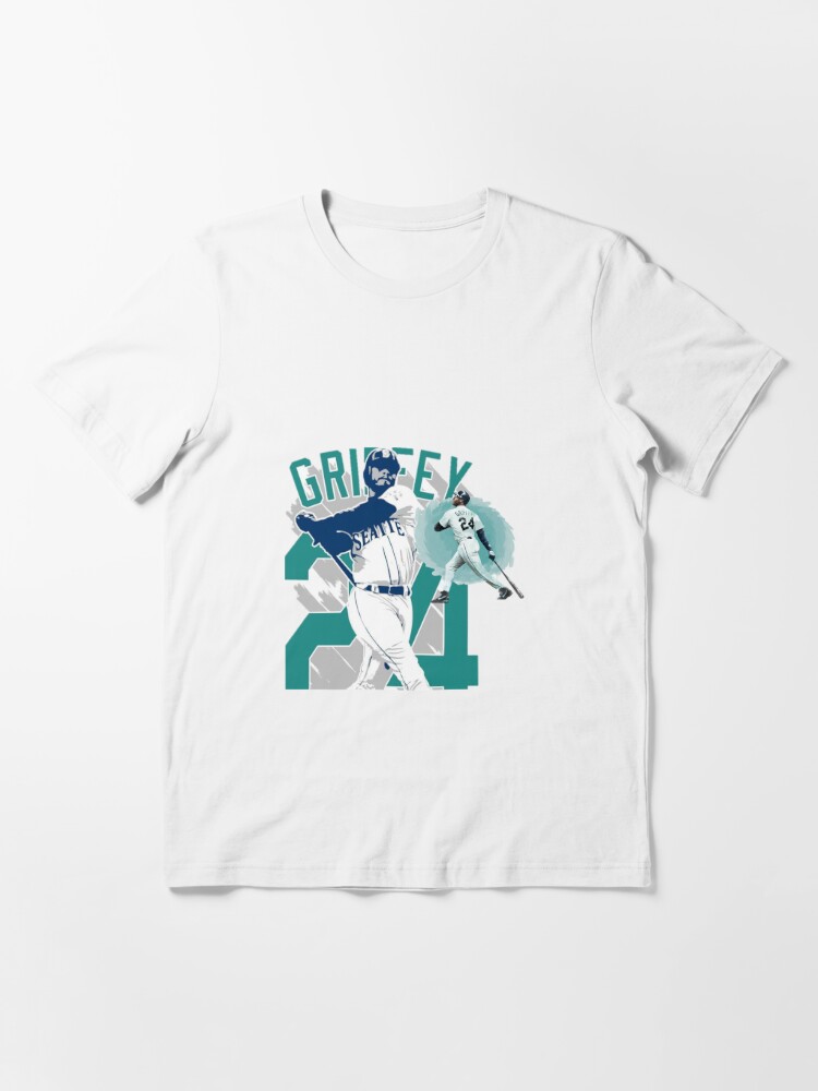 Baseball Mens #24 Ken Griffey Jr. Alternate Green' Unisex Premium T-Shirt