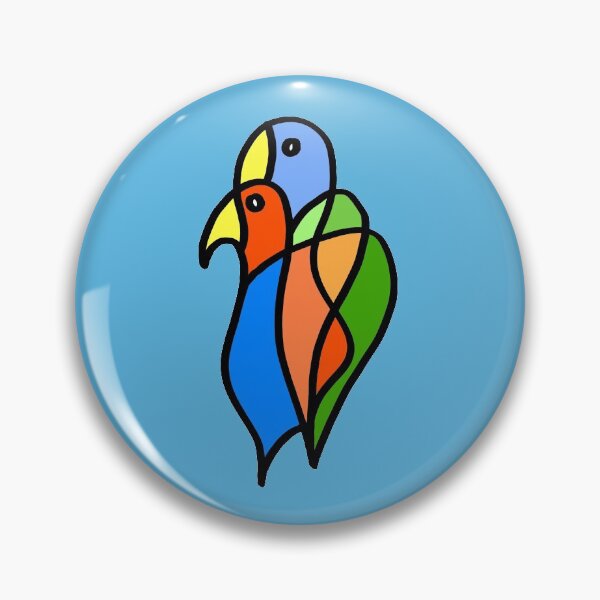 Item preview, Birds in Love on Blue Board designed and sold by Istvan Ocztos.