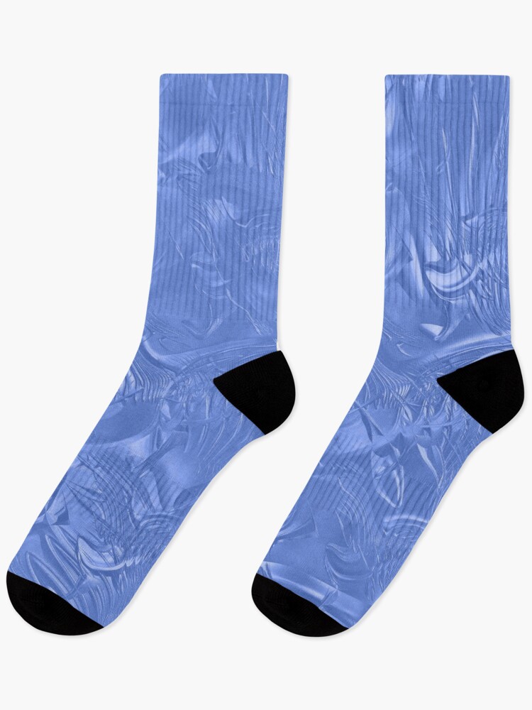 Thumbnail 1 of 5, Socks, Metallic Blue Acrylic Paint designed and sold by WisdomInspired.
