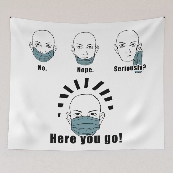 Item preview, How to wear a mask properly designed and sold by Skeggja.