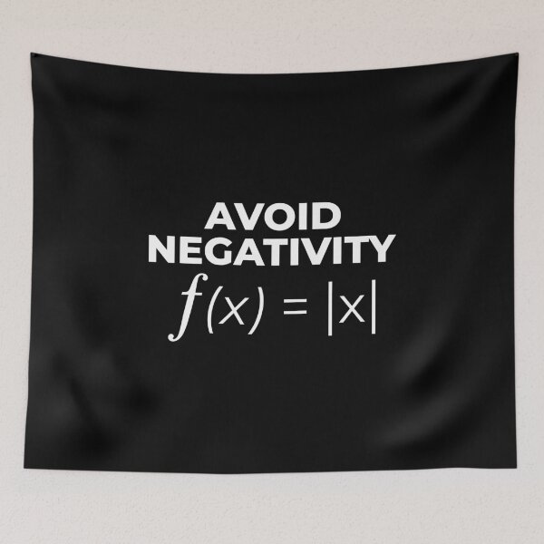Item preview, Avoid Negativity - Funny Calculus designed and sold by EstelleStar.