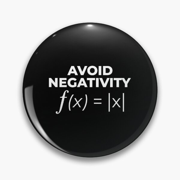 Item preview, Avoid Negativity - Funny Calculus designed and sold by EstelleStar.