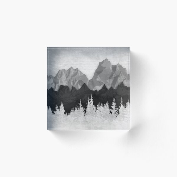 Layered Landscapes Acrylic Block