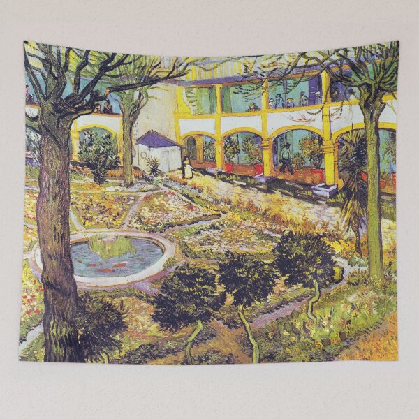 Item preview, Vincent van Gogh - The Courtyard of the Hospital in Arles designed and sold by Impressionist Masters.