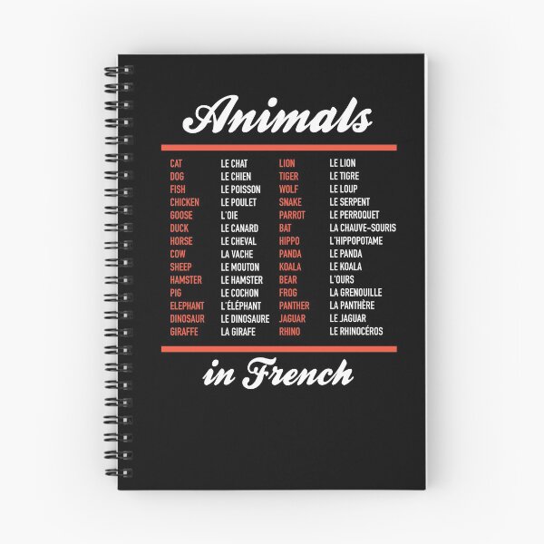 Item preview, Animals In French - French Language Cheatsheet designed and sold by HiddenVerb.
