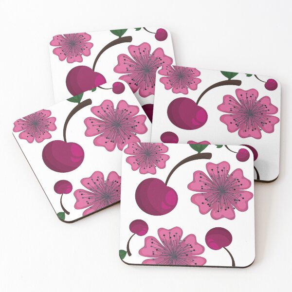 Item preview, Cherries and cherry blossoms designed and sold by vica-ru.