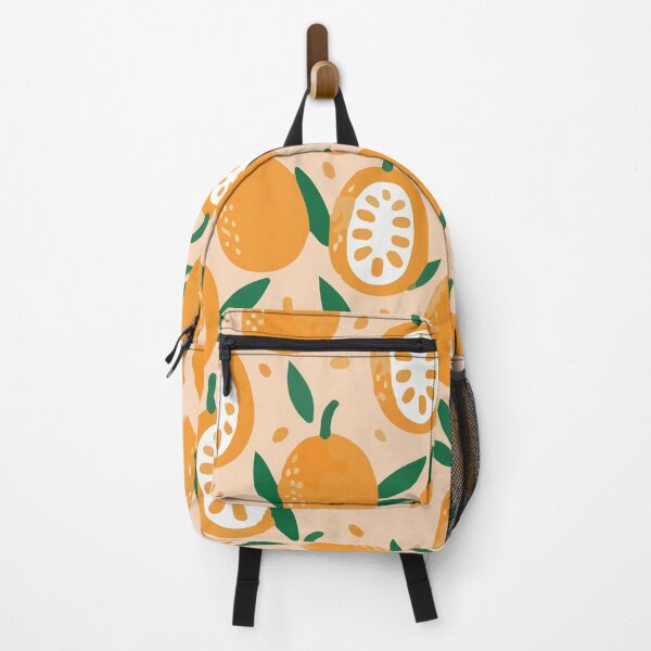 Seamless strawberry pattern fruit pattern in pixel style Backpack