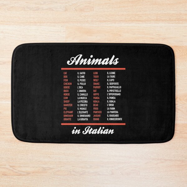 Item preview, Animals In Italian - Italian Language Cheatsheet designed and sold by HiddenVerb.